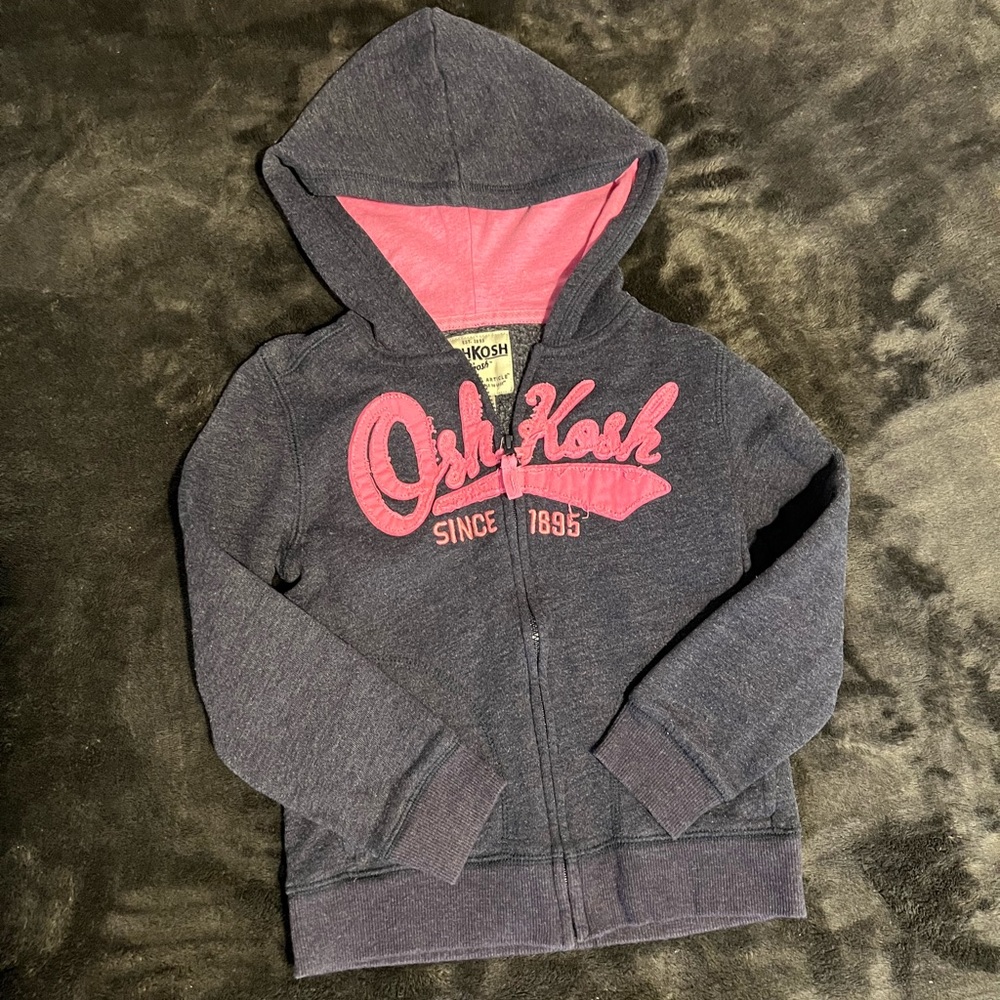 OskKosh Girls Full Zip Sweatshirt Hoodie.